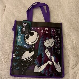 Nightmare Before Christmas Purple and Black Tote Bag